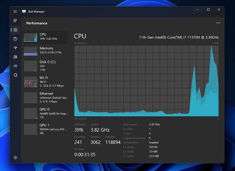 Свежая тестовая сборка Windows 11 получила новые сенсорных жестов, папки в «Пуске», обновлённый Диспетчер задач и другое