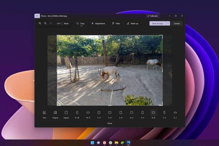 В приложении «Фотографии» для Windows 11 появился обновлённый редактор