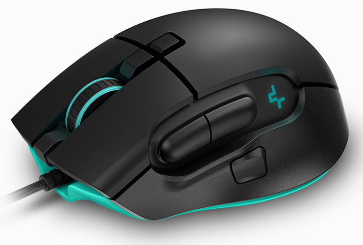 Компактная игровая мышь DeepCool MG350 оснащена восемью кнопками