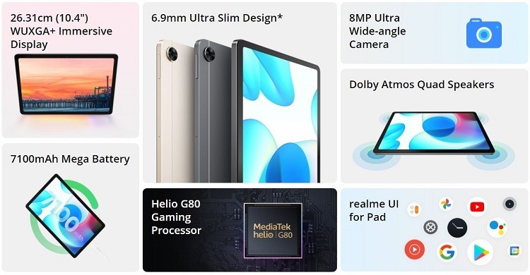 Планшет Realme Pad дебютировал в Европе по цене 240 евро