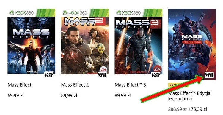 В Microsoft Store углядели намёк на добавление Mass Effect Legendary Edition в Xbox Game Pass