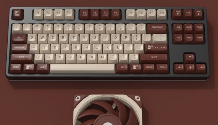 Noctua и Drop выпустили колпачки для клавиатур в коричнево-кремовых тонах за $115
