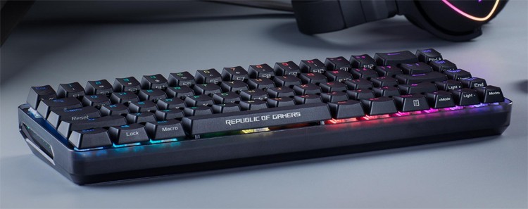 ASUS выпустила беспроводную клавиатуру ROG Falchion NX в компактном исполнении