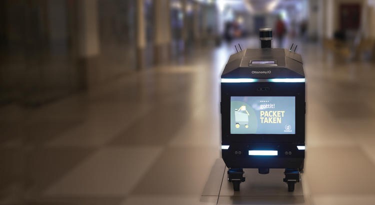 В американском аэропорту появились автономные роботы-доставщики Ottobot