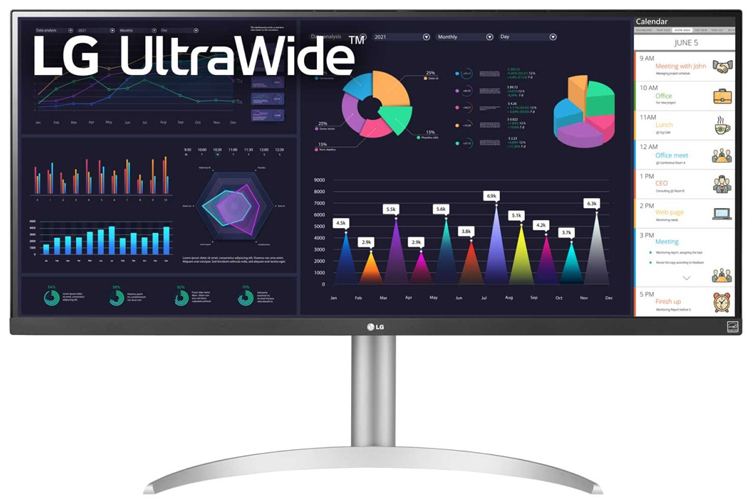 LG представила монитор 34WQ650-W с соотношением сторон 21:9