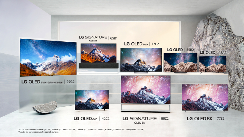 LG показала OLED-телевизоры G2 и C2 с новым процессором A9 и повышенной яркостью