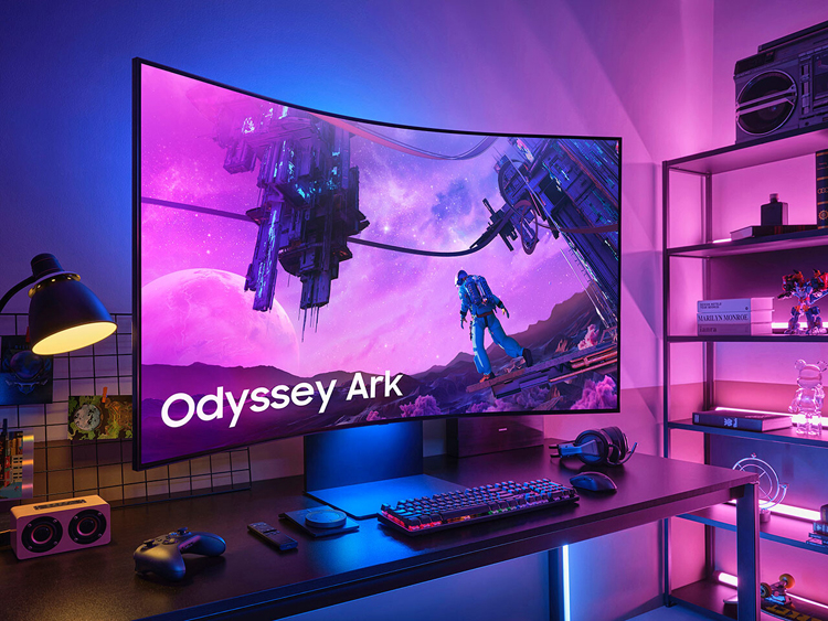 Samsung выпустила гигантский вогнутый монитор Odyssey Ark с портретным режимом за $3500