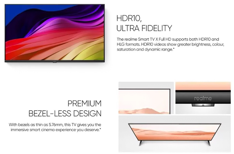 Realme вскоре представит доступный телевизор Smart TV X Full HD