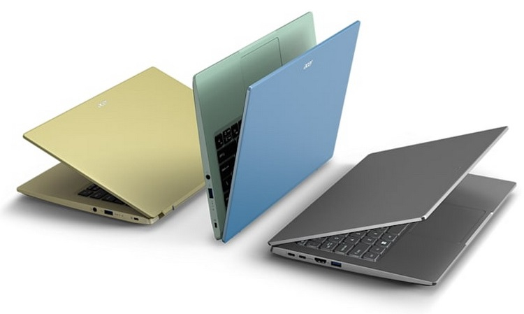 Acer представила обновлённые лэптопы Swift 5 и Swift 3 на базе процессоров Intel Alder Lake