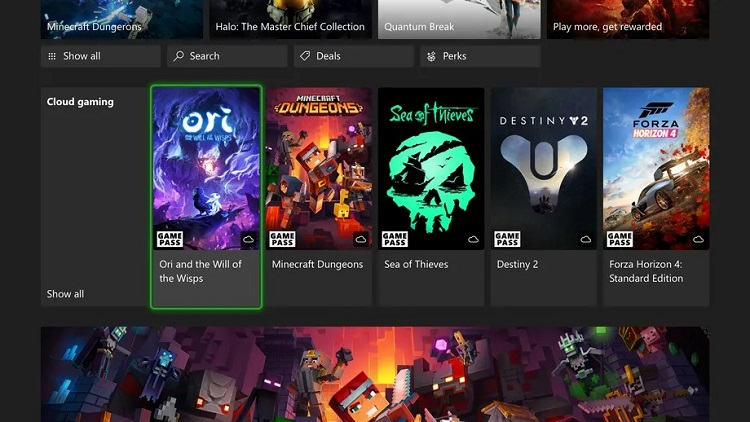 Потоковый игровой сервис xCloud теперь предложит производительность, как у Xbox Series X