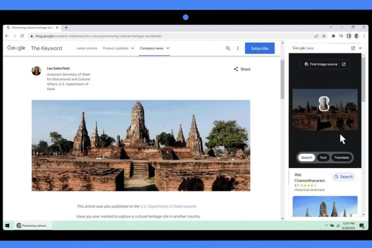 Поиск изображений с помощью Google Lens в браузере Chrome станет удобнее