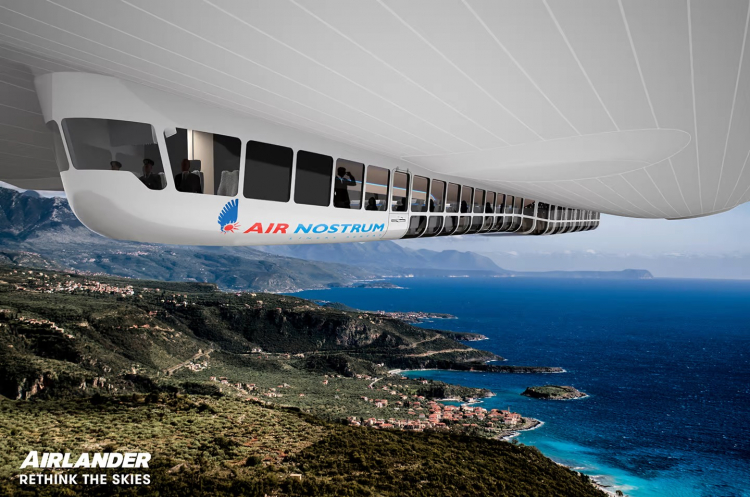 Авиакомпания Air Nostrum заказала гибридные дирижабли Airlander 10 для перевозки пассажиров в Испании