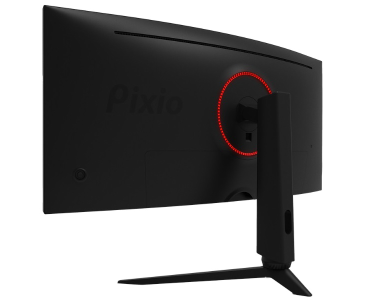 Частота обновления вогнутого игрового монитора Pixio PXC348C достигает 144 Гц