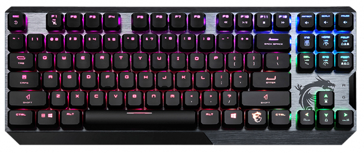 MSI выпустила компактную механическую клавиатуру Vigor GK50 Low Profile TKL на переключателях Kailh