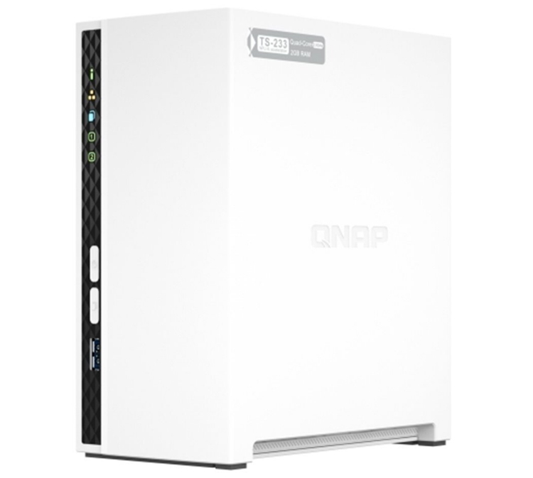 Представлено сетевое хранилище QNAP TS-233 на два диска с процессором Arm