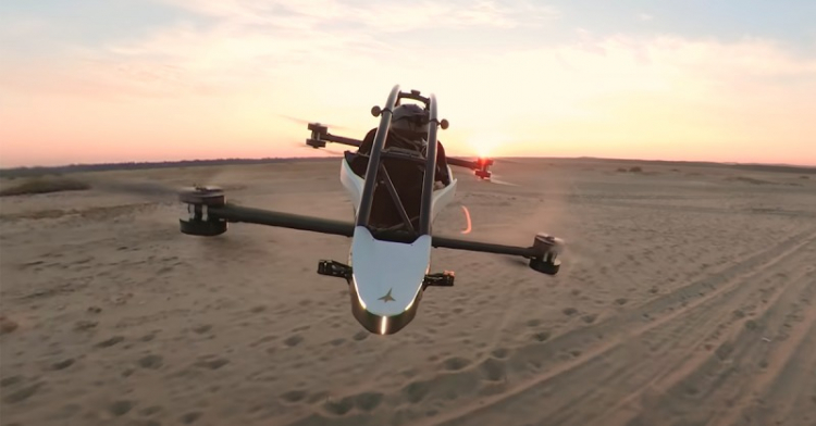 Глава Jetson Aero начал добираться на работу на летающем ховербайке
