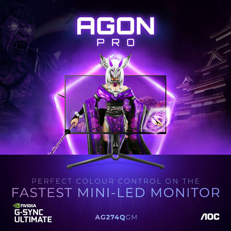 Представлен 27-дюймовый игровой монитор AGON Pro AG274QGM с разрешением 1440р и частотой 300 Гц