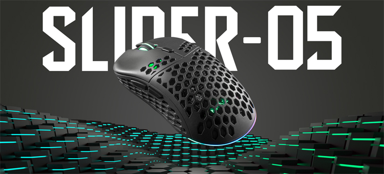 Игровая мышь KFA2 Slider-05 с корпусом в виде пчелиных сот весит 60 граммов
