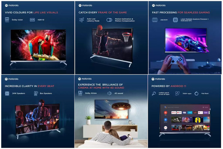 Представлены смарт-телевизоры Motorola Revou 2 под управлением Android TV 11
