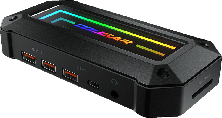 Cougar наделила док-станцию DS10 многоцветной подсветкой