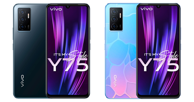 Анонсирован смартфон Vivo Y75 4G с 44-Мп фронтальной камерой и чипом Helio G96
