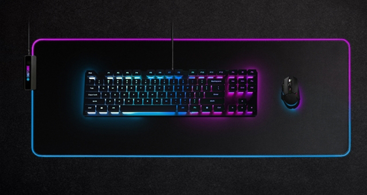 Chieftronic выпустила большой коврик для мыши Halo A-RGB с адресуемой подсветкой