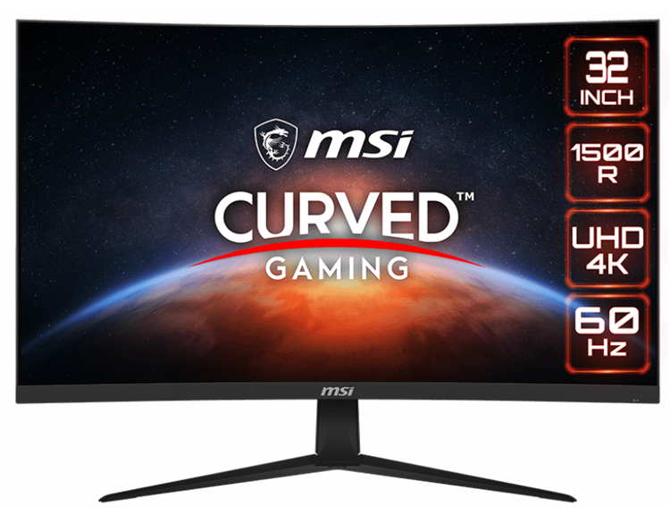 MSI анонсировала вогнутый игровой монитор G321CUV формата 4К с частотой 60 Гц