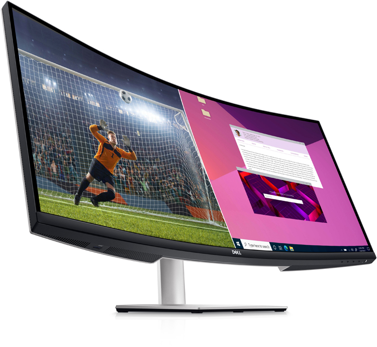 Вышел изогнутый монитор Dell S3423DWC с частотой обновления 100 Гц