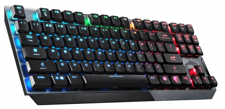 MSI выпустила компактную механическую клавиатуру Vigor GK50 Low Profile TKL на переключателях Kailh