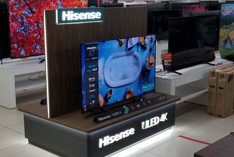 Hisense открывает новые бренд-зоны в российских магазинах «М.Видео»