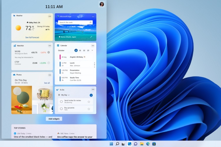 В Windows 11 появится поддержка сторонних виджетов
