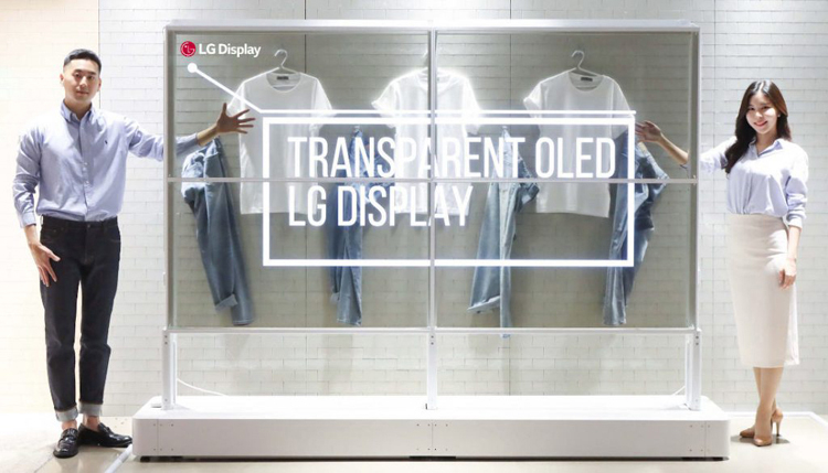LG показала новые прозрачные дисплеи OLED для дома, офиса и магазинов