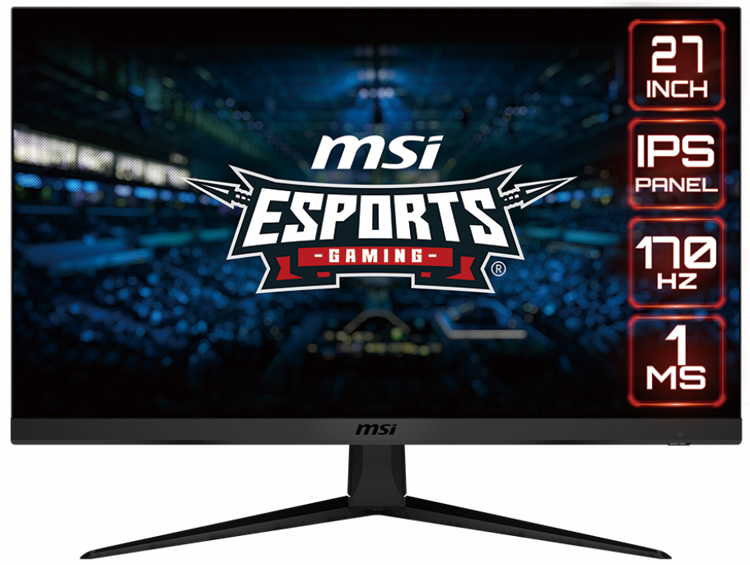 MSI анонсировала 27-дюймовый монитор G2712 с разрешением Full HD и частотой обновления 170 Гц
