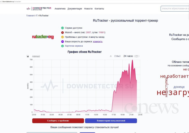 Прекратил работу главный торрент-трекер России. Причины неизвестны
