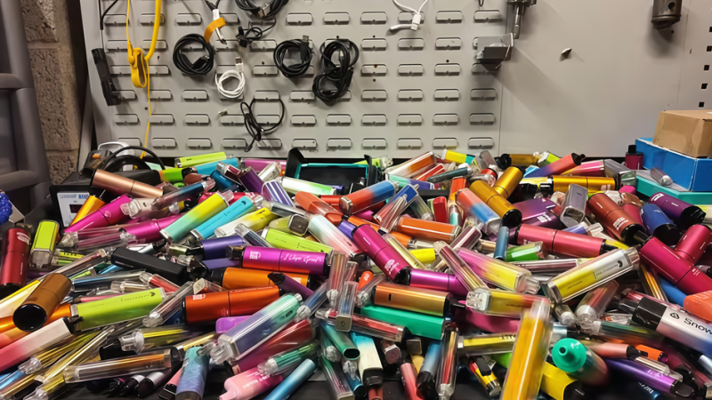 Британский техноблогер превратил одноразовые вейпы в настенный аккумулятор мощностью 2,5 кВт