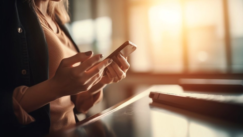 смартфон в руке