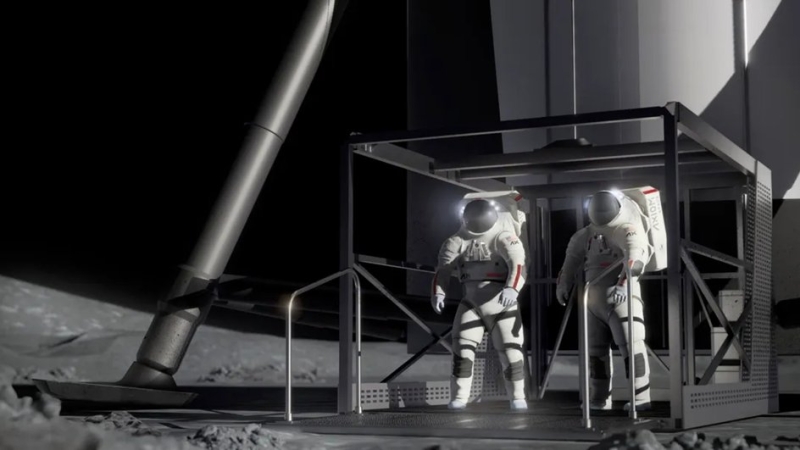 Астронавты на Луне