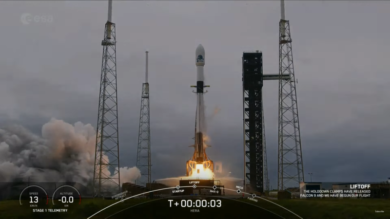 SpaceX отправила космический аппарат Hera к разрушенному астероиду Диморфос