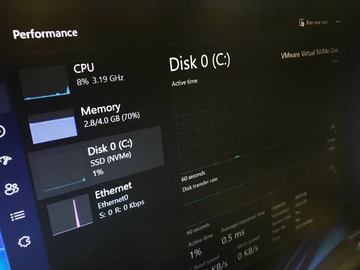 В «Диспетчере задач» в Windows 11 появится больше информации о накопителях ПК