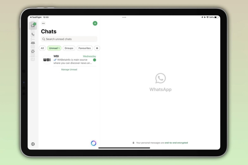 В WhatsApp для iPad появились новые функции